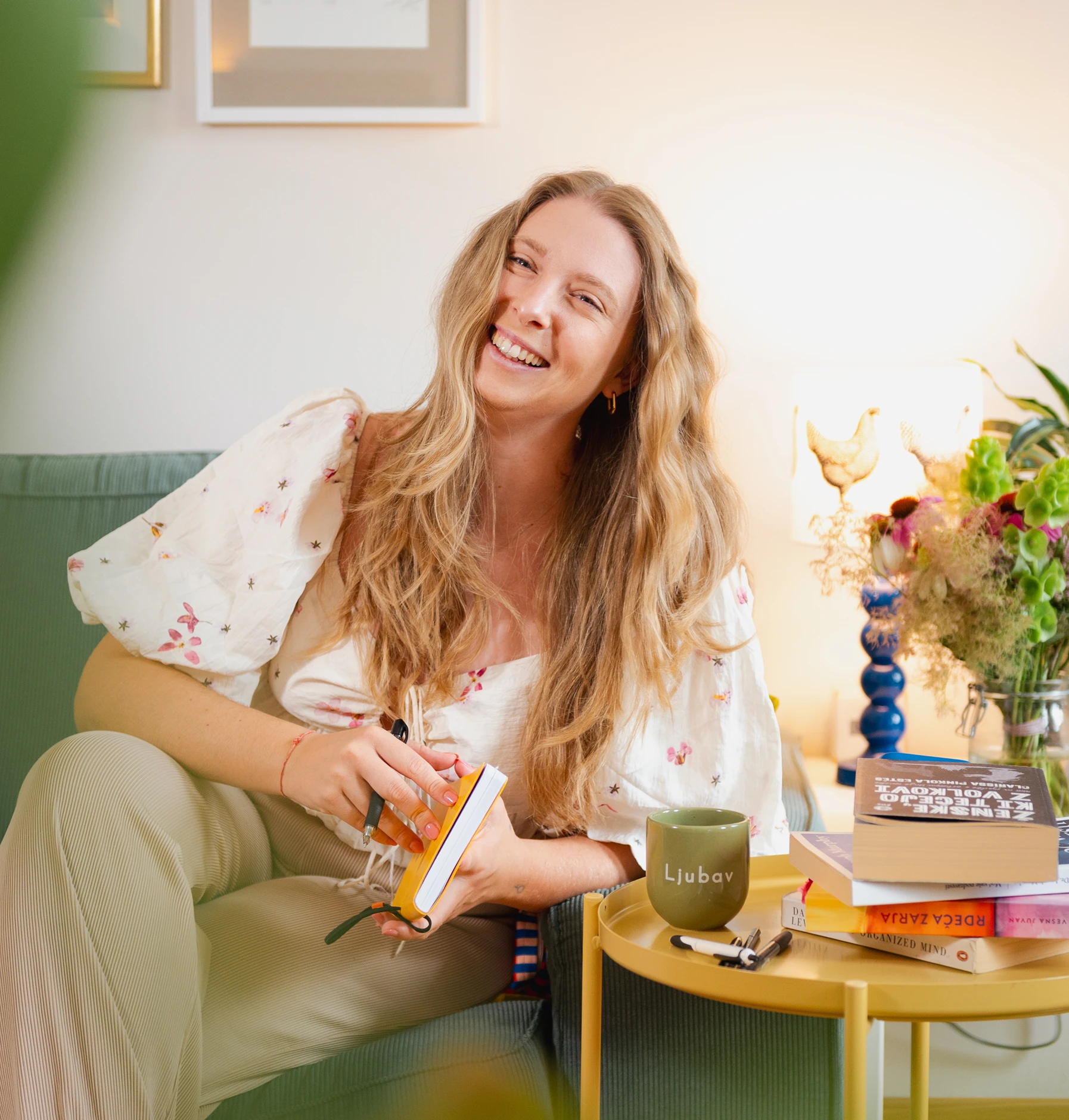 Photo of Mateja on the couch